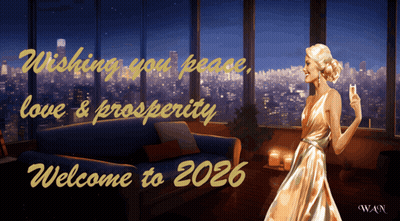 Woman In Gold Dress Holding Champagne GIF