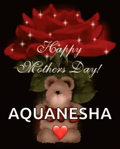 Woman In Gold Dress Saying Happy Mother's Day GIF