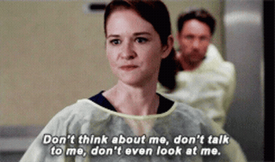 Woman In Gown Saying Don't Think Talk Or Look GIF