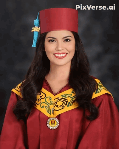 Woman In Graduation Cap And Gown 2014 GIF