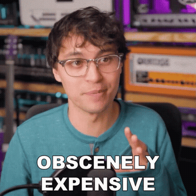 Woman In Gray Shirt Says Expensive GIF