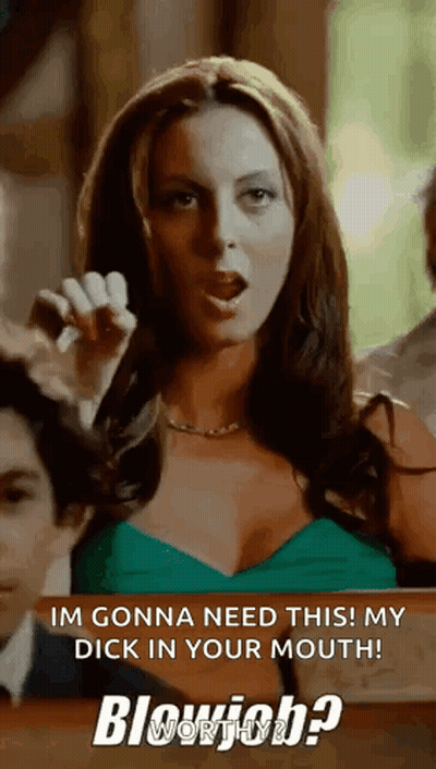 Woman in Green Dress Giving Blowjob