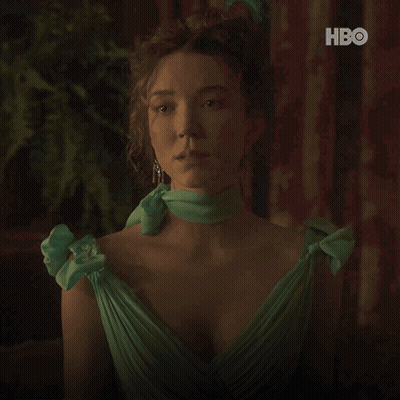 Woman In Green Dress Saying Don't Pity Me GIF