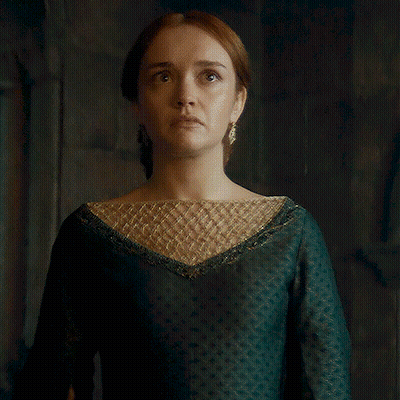 Woman In Green Dress Saying I Can Only Hope GIF