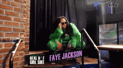 Woman In Green Fur Coat Faye Jackson GIF