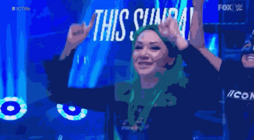 Woman In Green Head Scarf This Sunday Sign GIF
