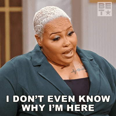 Woman in Green Jacket Says I Don't Even Know Why I'm Here