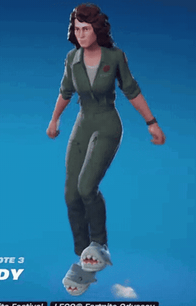 Woman In Green Jumpsuit Dancing GIF