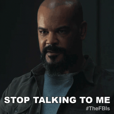 Woman In Green Polka Dot Shirt Says Don't Talk To Me GIF