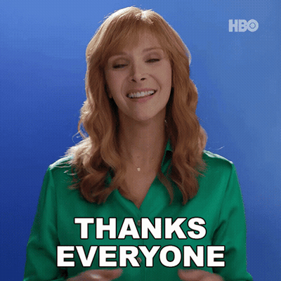 Woman In Green Shirt Smiling Saying Thanks Everyone GIF