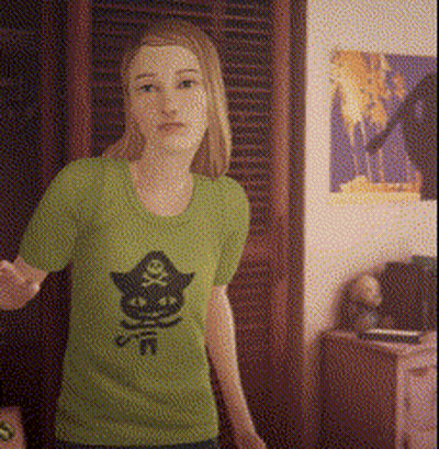 Woman In Green Shirt With Black Cat GIF