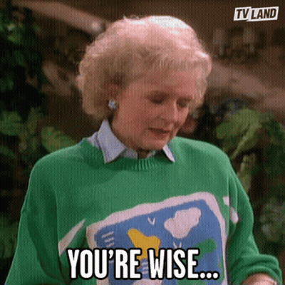 Woman In Green Sweater Saying You're Wise GIF