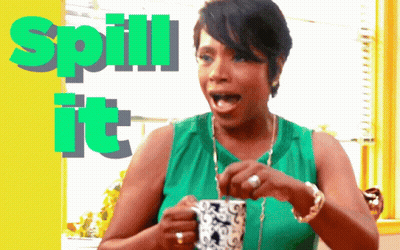 Woman In Green Tank Top Holding Coffee Spill It GIF