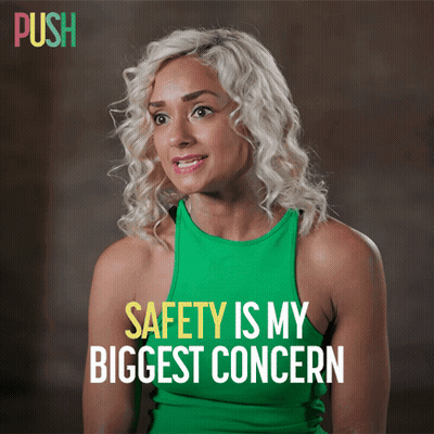 Woman In Green Tank Top Safety Is My Biggest Concern GIF
