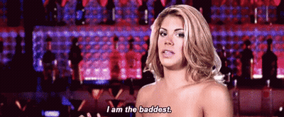 Woman In Green Tank Top Says Look At You Getting All Ratchet GIF