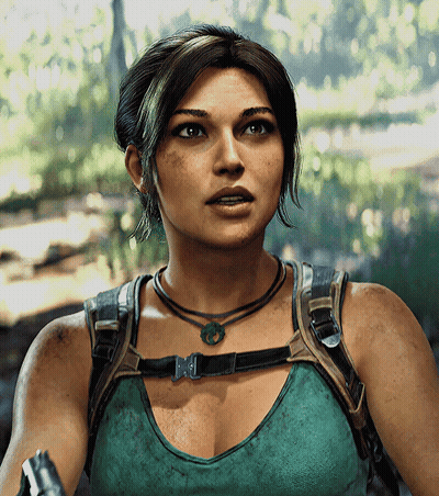 Woman In Green Tank Top With Green Pendant And Buckle GIF