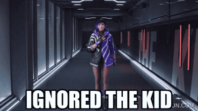 Woman In Hallway Ignored The Kid GIF