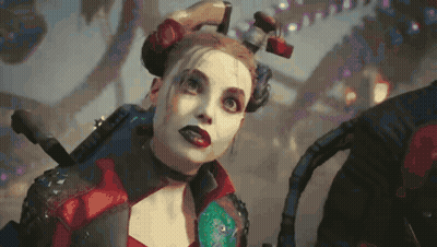 Woman In Harley Quinn Costume GIF
