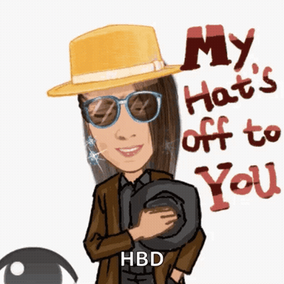 Woman In Hat And Sunglasses My Hat's Off To You GIF