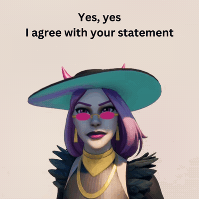Woman In Hat And Sunglasses Yes Yes I Agree With Your Statement GIF