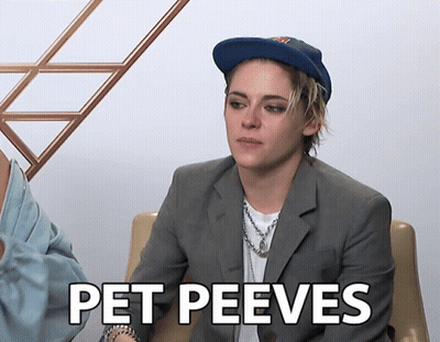 Woman In Hat Says Pet Peeves GIF
