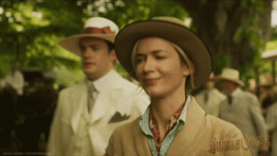 Woman In Hat With Jungle Cruise GIF