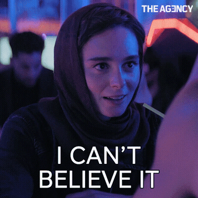 Woman In Head Scarf Says I Can't Believe It GIF