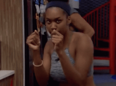 Woman In Headband Tank Top, Man Saying Bill GIF