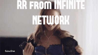 Woman In Headphones And Bra With Rr From Infinite Network GIF