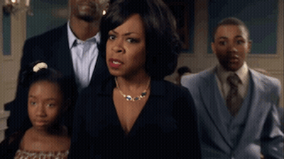 Woman In Headphones Making Funny Face In Chair GIF