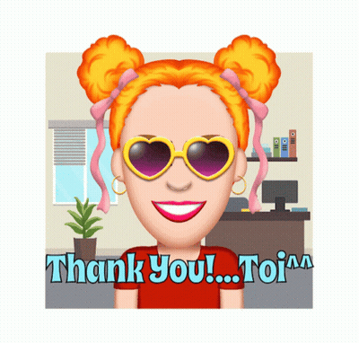 Woman In Heart Sunglasses Saying Thank You GIF