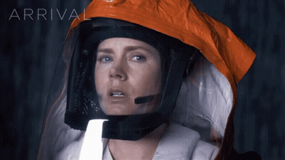 Woman In Helmet With Arrival GIF