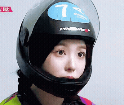 Woman in Helmet With Number 7