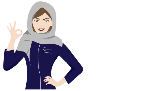Woman In Hijab Giving Ok Sign Sticker