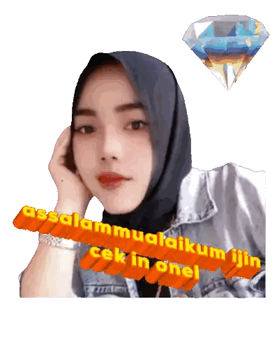 Woman In Hijab Saying Assalamualaikum Sticker