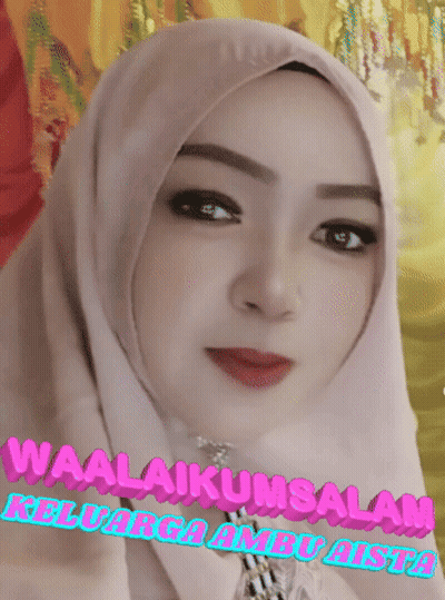 Woman In Hijab Saying Waalaikumsalam GIF
