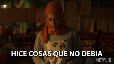 Woman In Hijab Says Hice Cosas Que No Debia GIF