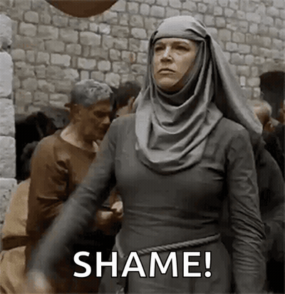 Woman In Hijab Shame Gesture Brick Wall GIF