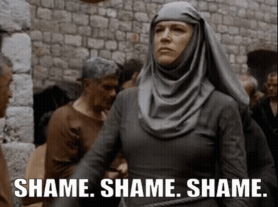 Woman In Hijab Shame Shame Shame Shame GIF