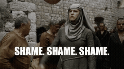 Woman In Hijab Shame Shame Shame GIF
