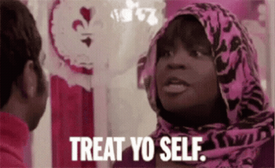 Woman In Hijab Talking To Man In Pink Room GIF