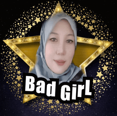 Woman In Hijab With Bad Girl Star GIF