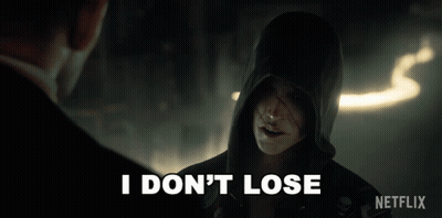 Woman In Hood Says I Don't Lose In Front Of Man GIF