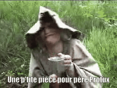 Woman In Hooded Cape Holding Cup In Field GIF