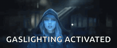 Woman In Hooded Jacket Saying Gaslighting Activated GIF