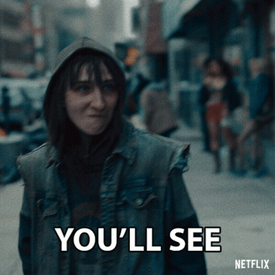Woman In Hooded Jacket Says You'll See GIF