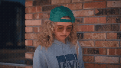 Woman In Hoodie And Sunglasses GIF