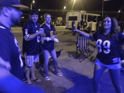 Woman In Jersey Number 69 Dancing GIF