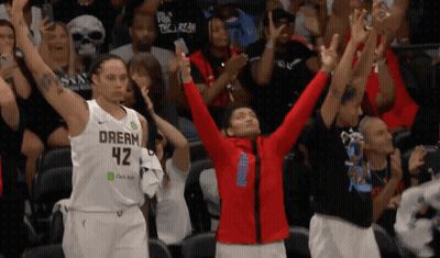 Woman In Jersey Saying Dream 42 GIF