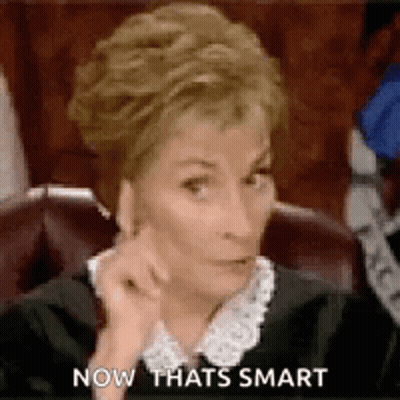 Woman In Judge Robe Saying Now Thats Smart GIF